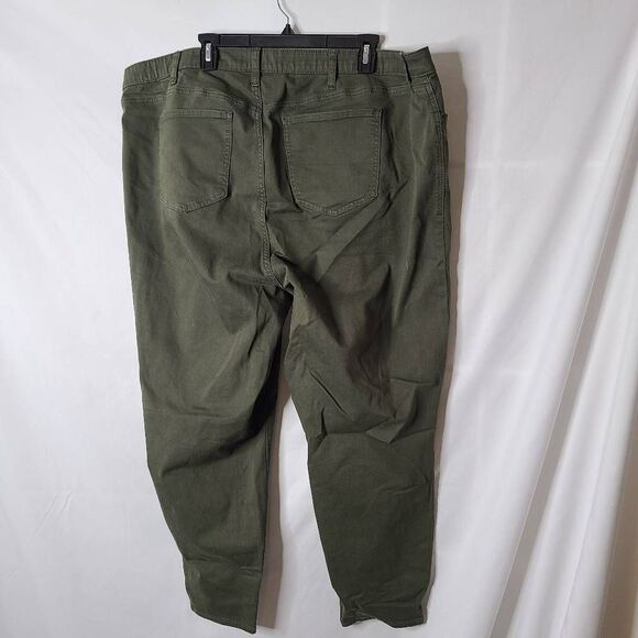 Torrid Sky High Skinny Army Green Pants Size 26R - Picture 2 of 5